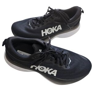 Hoka ONE ONE Nwot Black Max Cushioned Bondi 8 Athletic Shoes